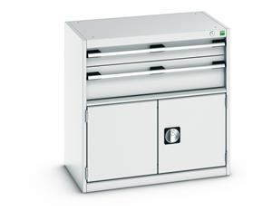 Bott Drawer Cabinets 800 Width x 525 Depth Bott Cubio 2 Drawer,1 Door Cabinet 800Wx525Dx800mmH